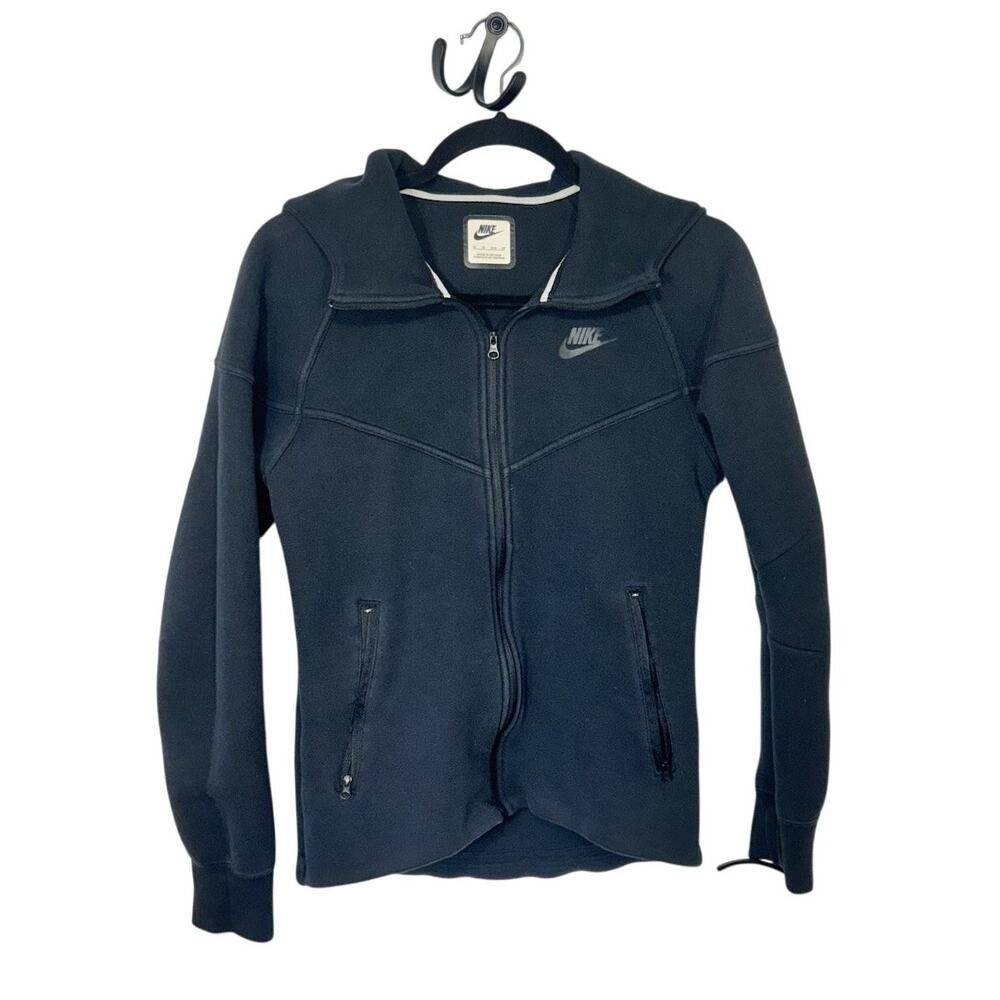 Nike Women's Sportswear Tech Fleece Full Zip Windrunner FB8338-010 Black Size XS